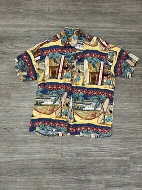 Vintage Kahala Shirt Mens L Large Hawaiian Hula Surfing Aloha Resort Beach Rayon